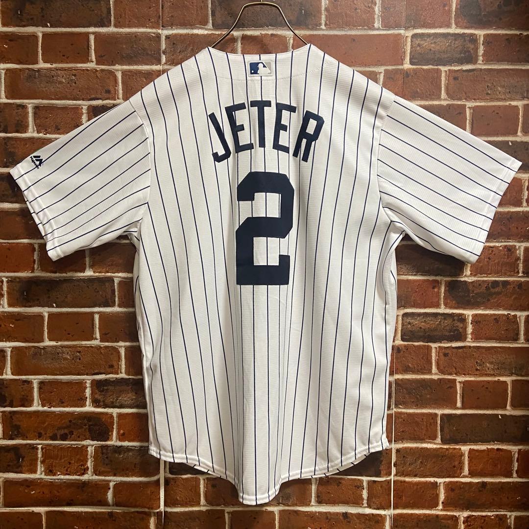 デレクジーター ゲームシャツ ユニフォーム ヤンキース Yankees 刺繍古着