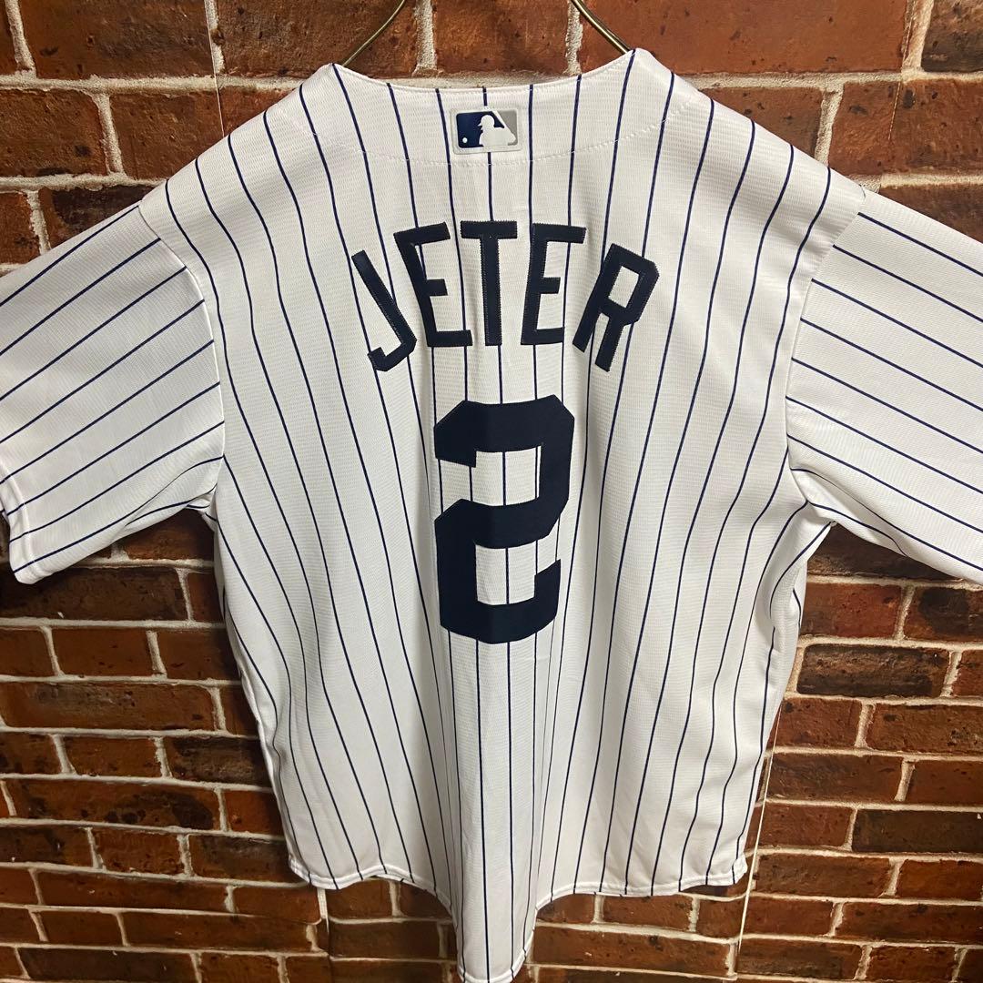デレクジーター ゲームシャツ ユニフォーム ヤンキース Yankees 刺繍古着