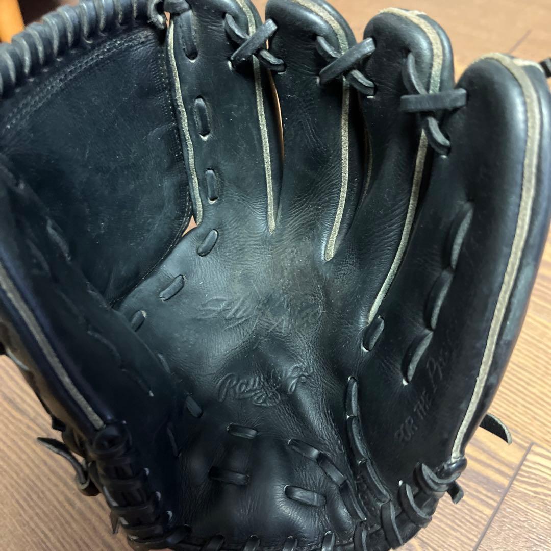 Rawlings 硬式グローブ 黒 大人用
