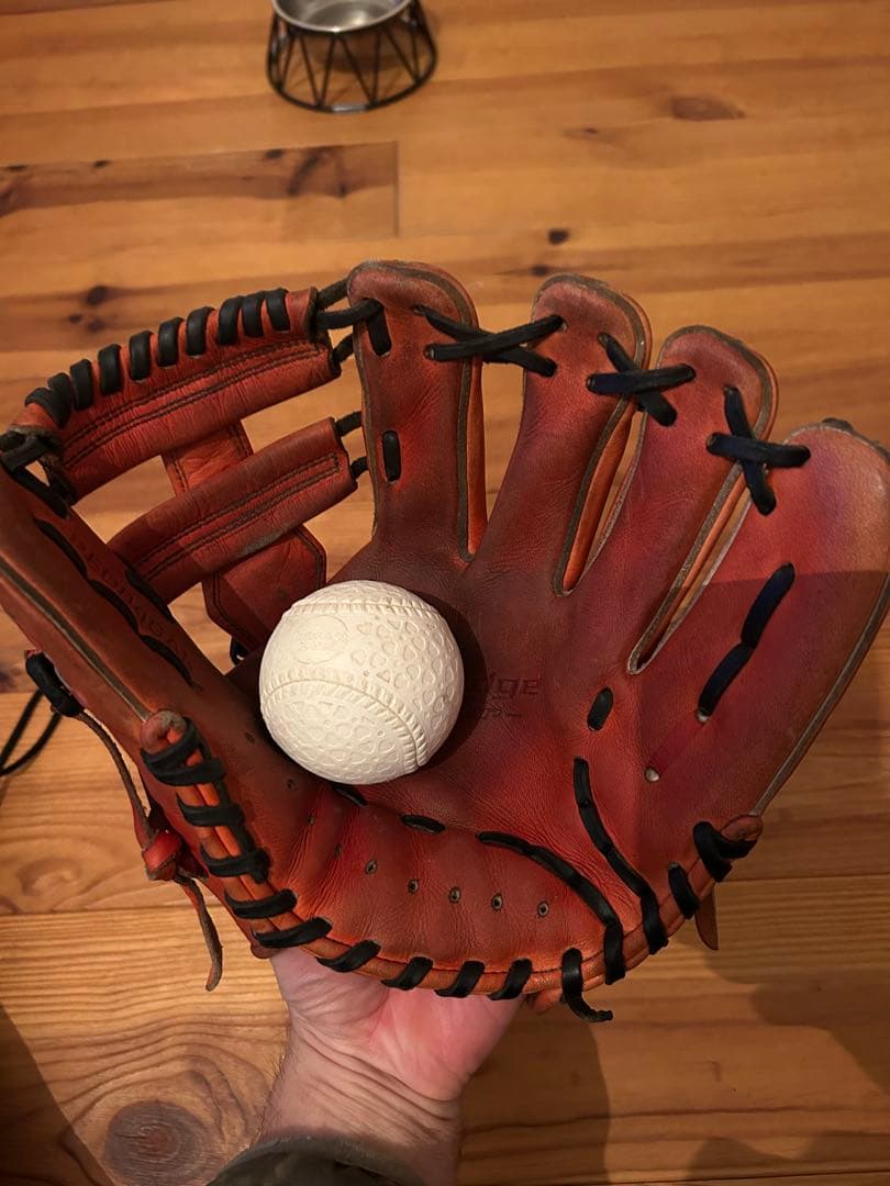 SSK proedge 硬式グローブ オレンジ 収納袋付き、軟式もいけます。