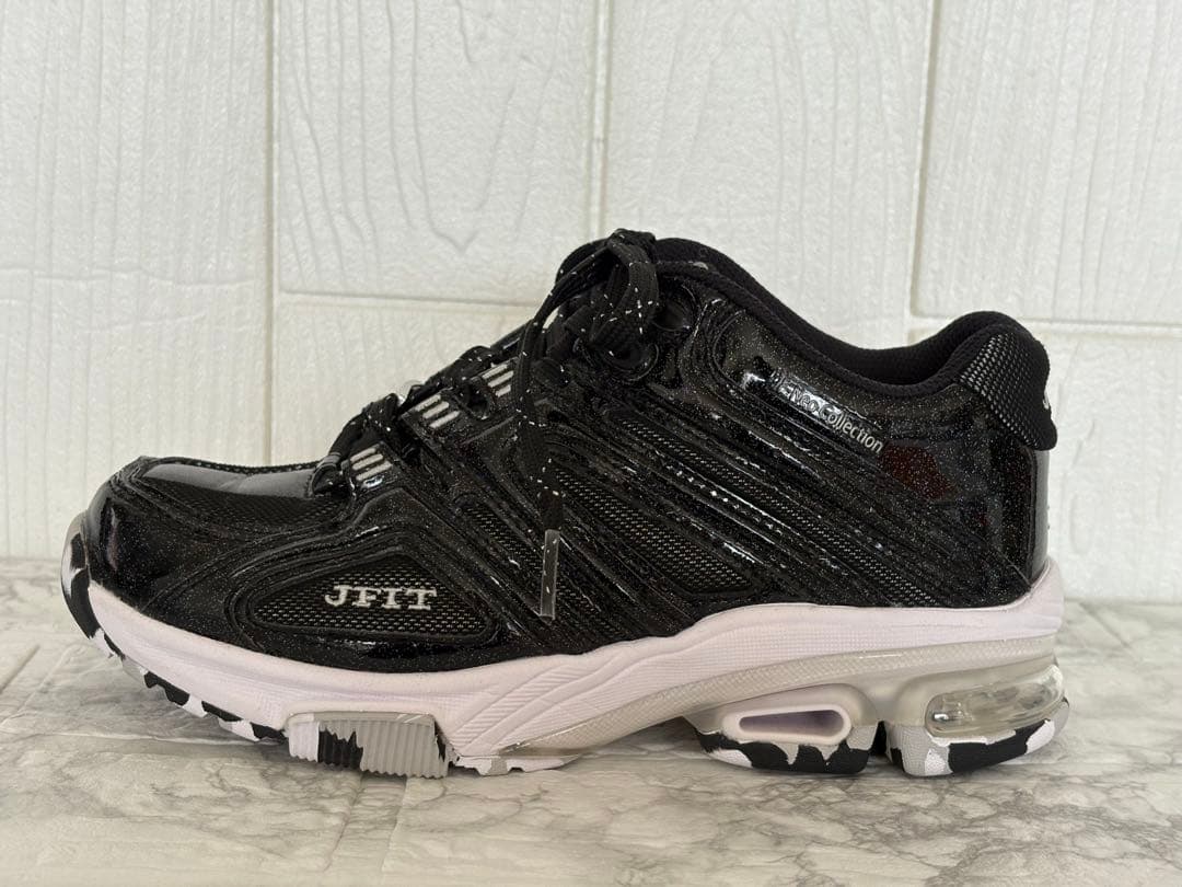 JFIT ／フィットネスシューズ JF_Neo 23㎝ ブラック×シルバー