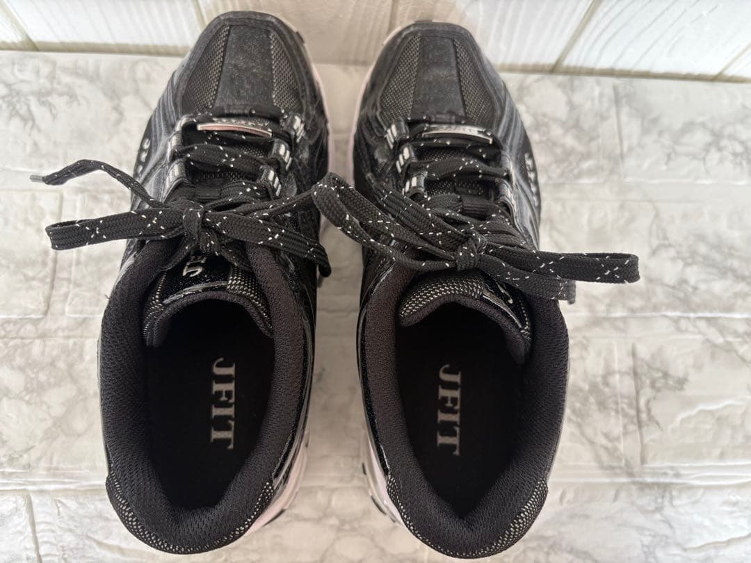 JFIT ／フィットネスシューズ JF_Neo 23㎝ ブラック×シルバー