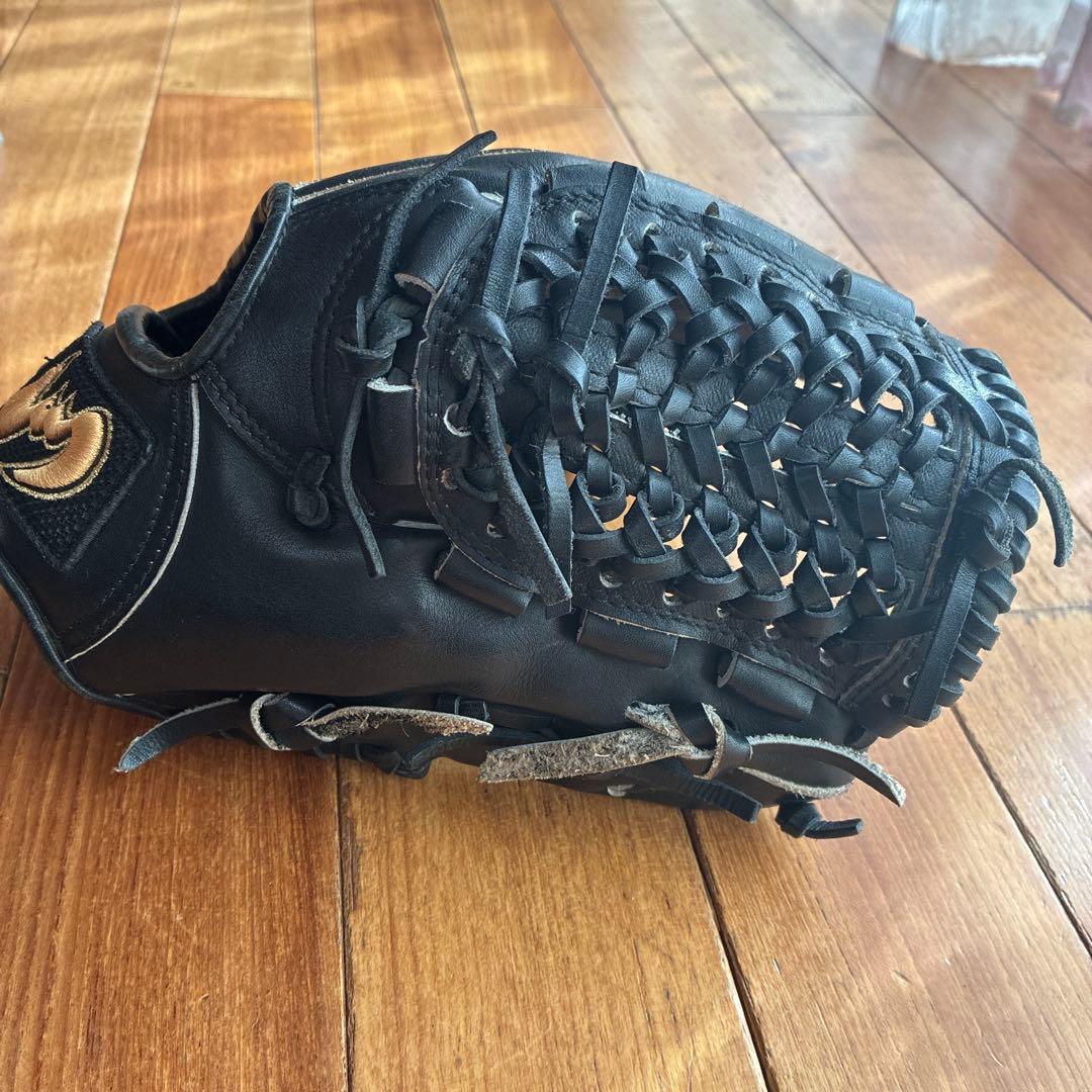 ジームス軟式用グローブ右利き用【内野手】黒