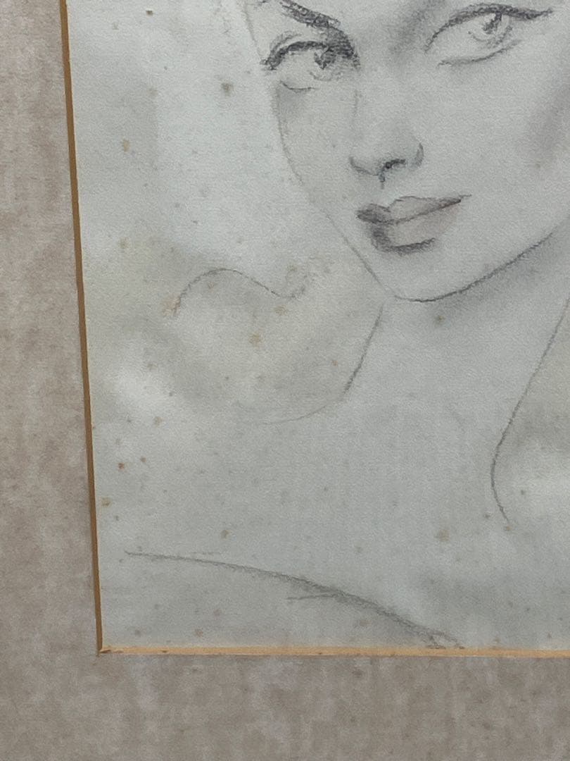 東郷青児作　水彩画　Y