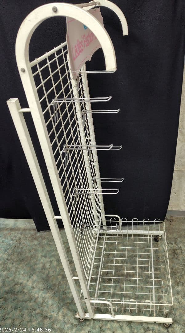 【3/3処分】送料込 ナショナル 昭和レトロ ディスプレイラック 当時物 什器
