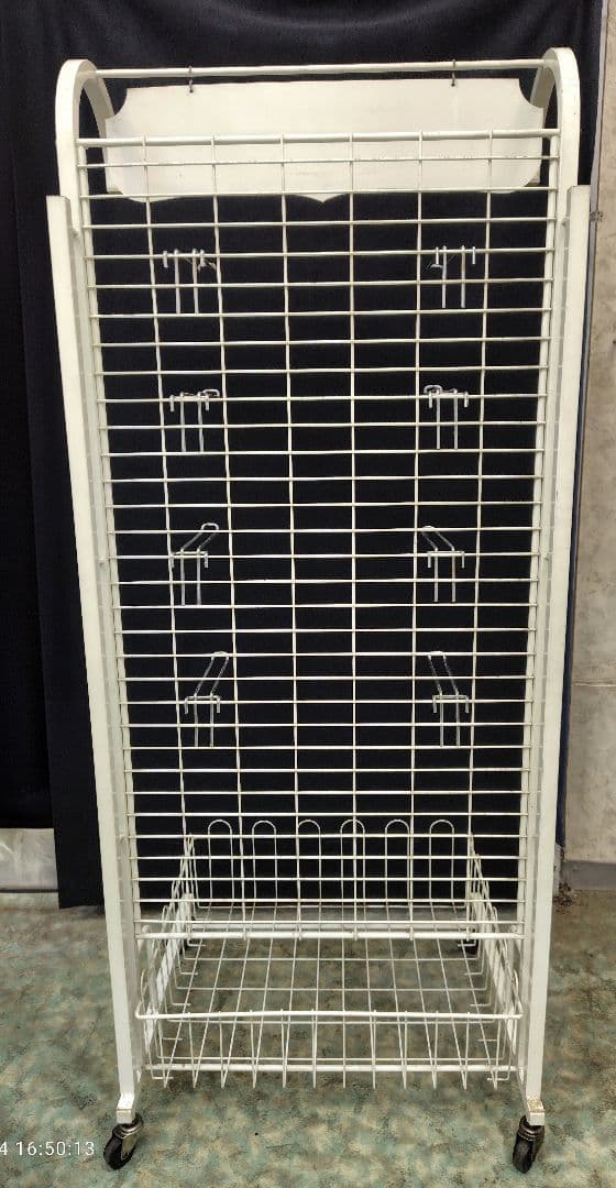 【3/3処分】送料込 ナショナル 昭和レトロ ディスプレイラック 当時物 什器