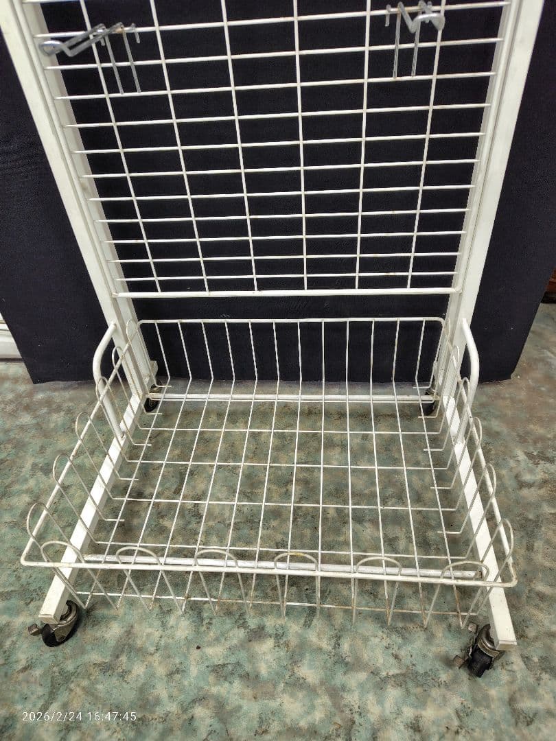 【3/3処分】送料込 ナショナル 昭和レトロ ディスプレイラック 当時物 什器