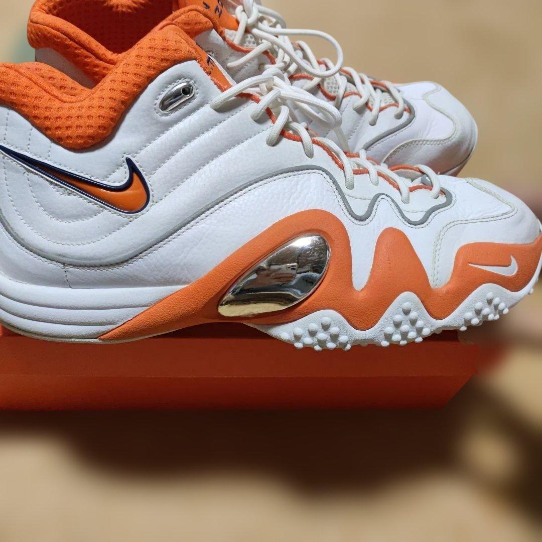 Nike Zoom アップテンポ5 プレミア厶　ホワイト/オレンジ 32cm