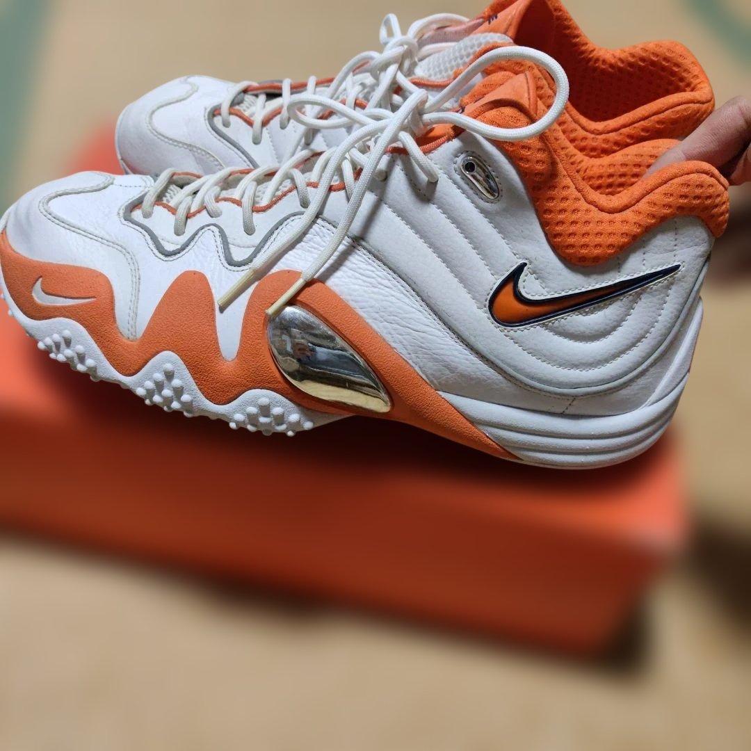 Nike Zoom アップテンポ5 プレミア厶　ホワイト/オレンジ 32cm