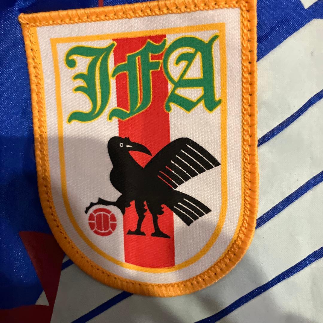 サムライブルー　サッカー　日本代表　ジャンパー　ワールドカップ　ドーハの悲劇　青