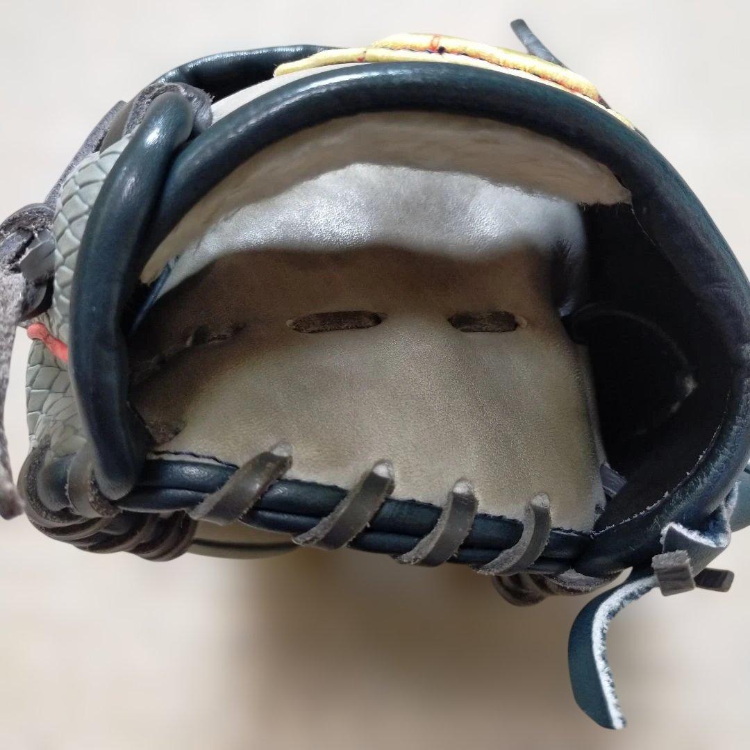 Wilson WannaBe HERO 軟式グローブ グレー/レッドD5 内野手