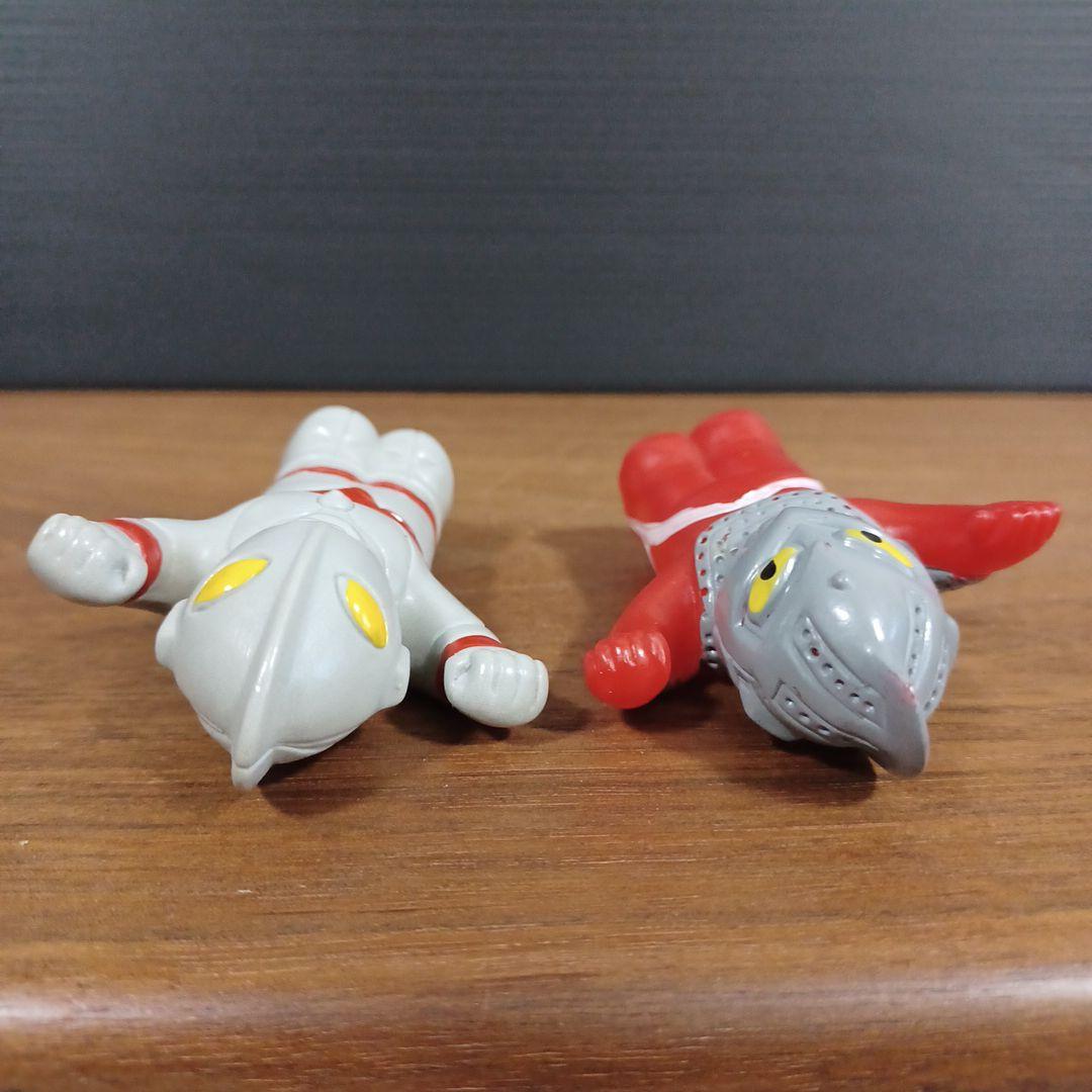 「ウルトラマン」「ウルトラセブン」風ソフビ指人形　2体セット
