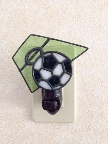 ★サッカーお休みランプ（ステンドグラス）