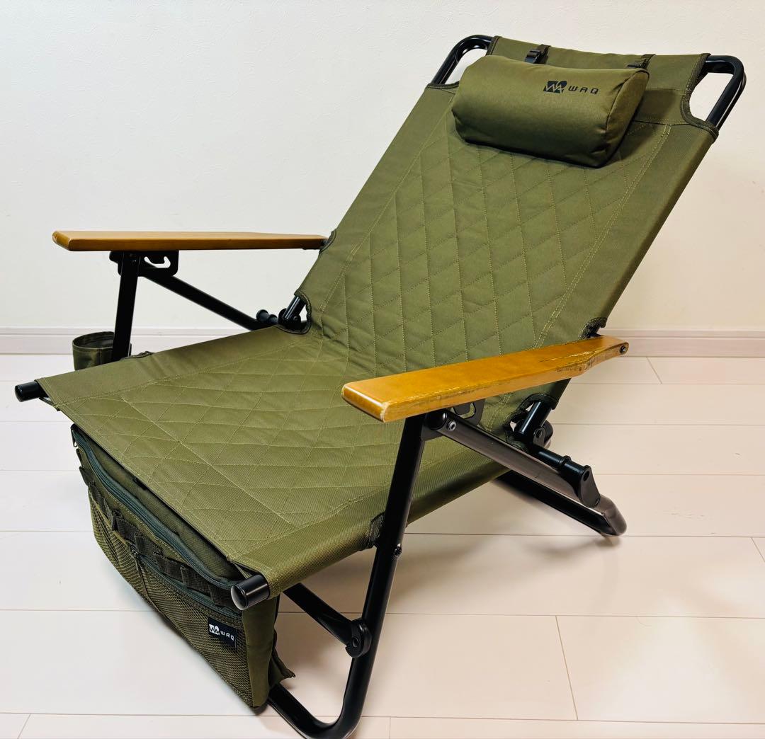 WAQ Reclining Low Chair オリーブ