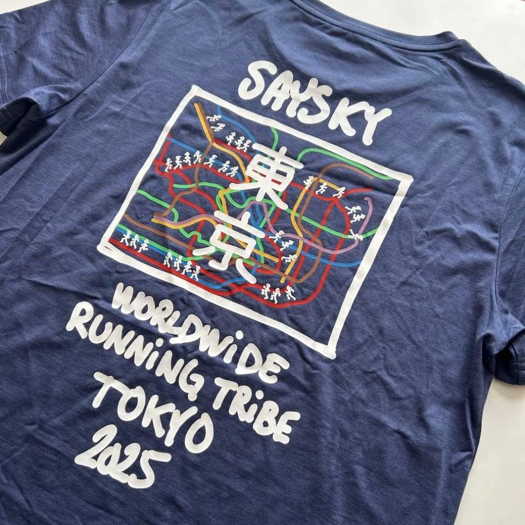 匿名配送 SAYSKY TOKYOマラソン2025 限定Tシャツ　メンズM