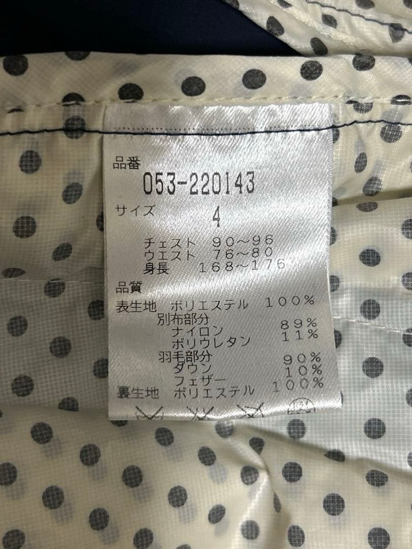 パーリーゲイツ ダウンジャケット ジップアップブルゾン メンズM