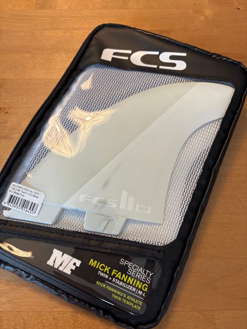 【新品】FCS2 ミックファニング ツインスタビ フィン White