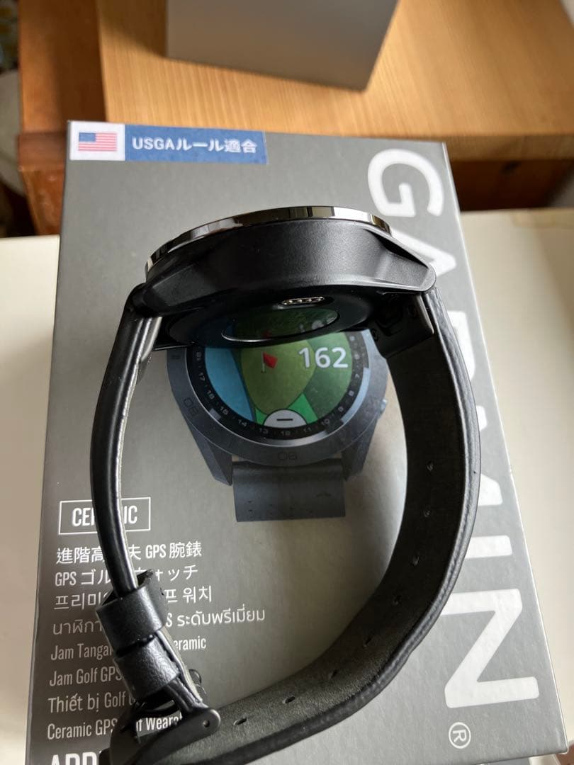 美品ガーミンGarmin ApproachS60 Premium純正レザーバンド