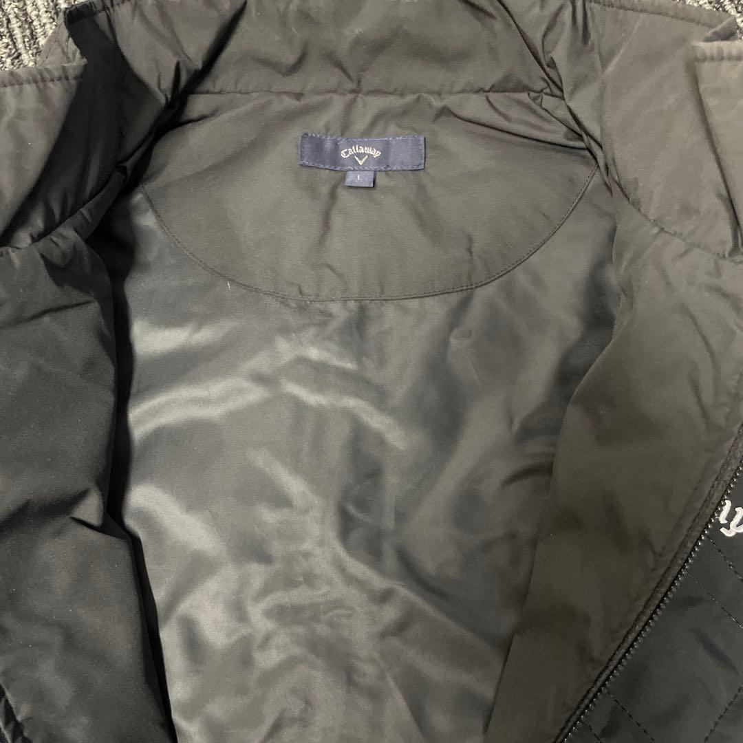callaway キャロウェイ キルティング フロントジップブルゾン Lサイズ黒