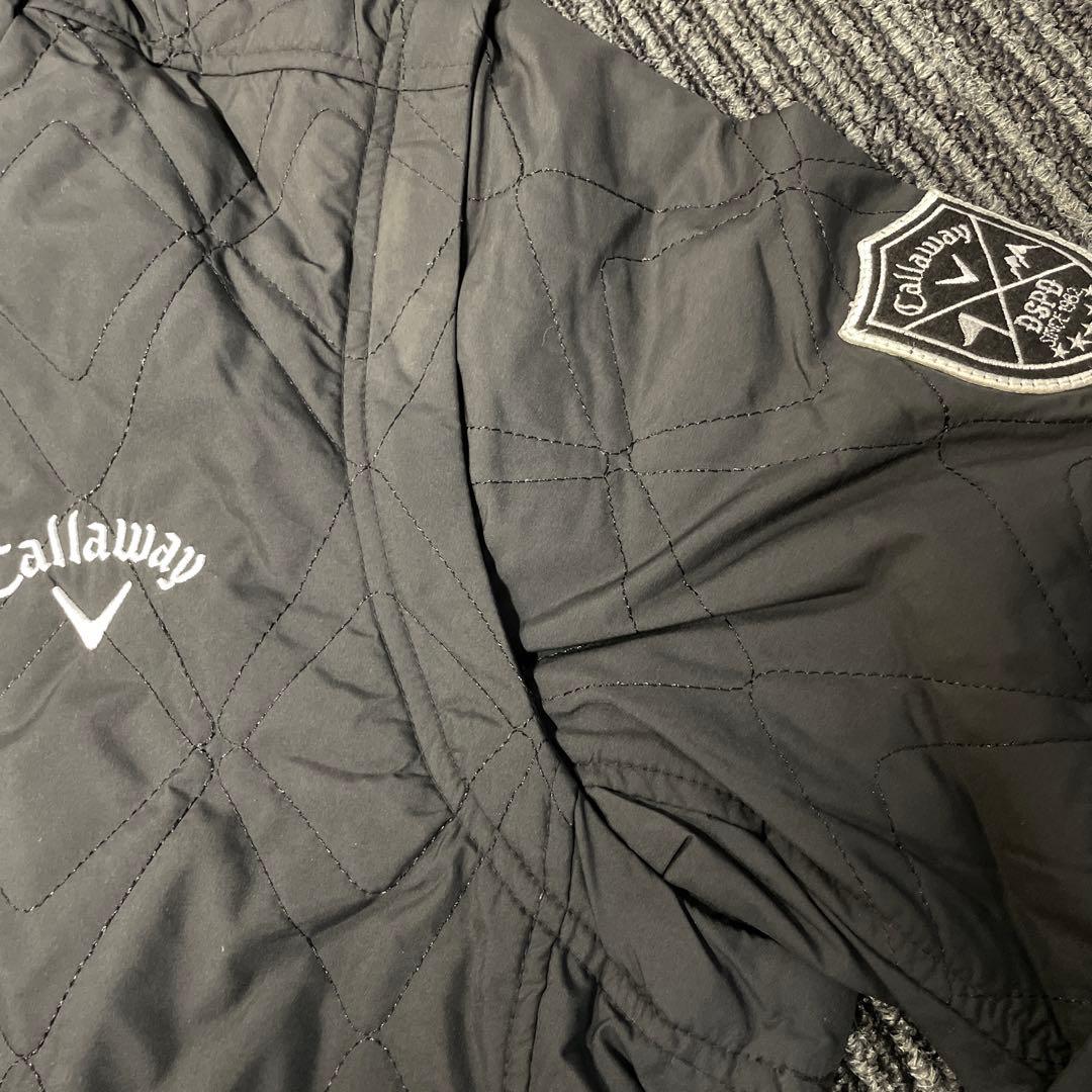 callaway キャロウェイ キルティング フロントジップブルゾン Lサイズ黒