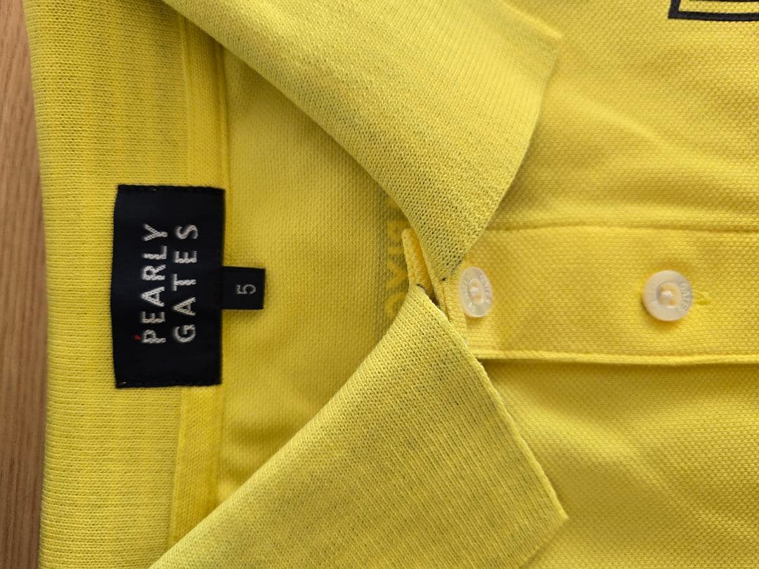 PEARLY GATES イエロー ポロシャツ