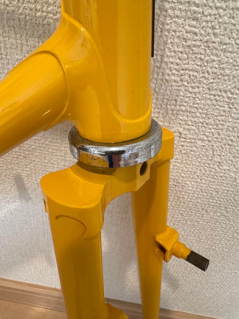 TOEI ロードバイクフレーム イエロー　トーエイ