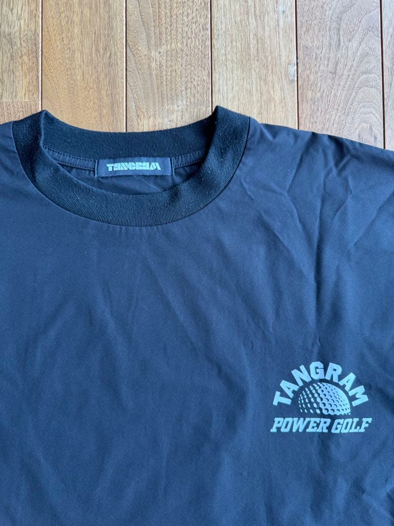 TANGRAM タングラム 半袖 Tシャツ ブラック ゴルフウェア メンズ XL