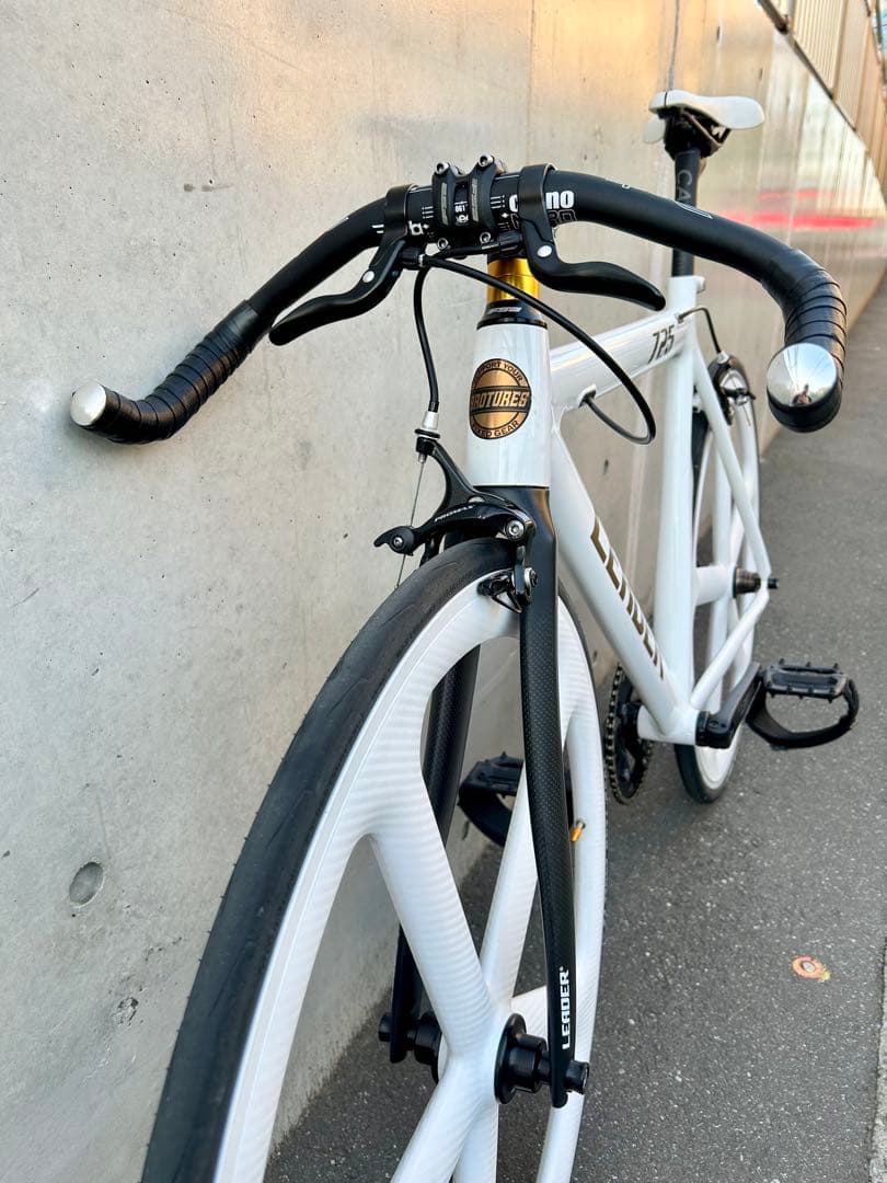 LEADER BIKE 725 TR CUSTOM M 白金 エアロピストバイク