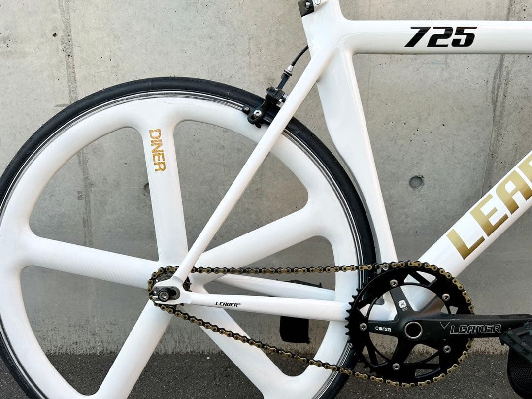 LEADER BIKE 725 TR CUSTOM M 白金 エアロピストバイク