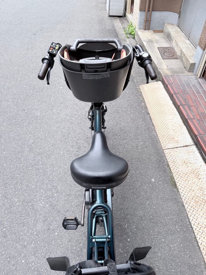 電動アシスト自転車 チャイルドシート付き ダークブルー