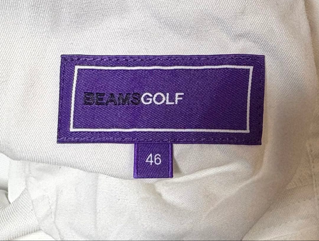 【美品】　BEAMS GOLF ビームスゴルフ ホワイト ゴルフパンツ