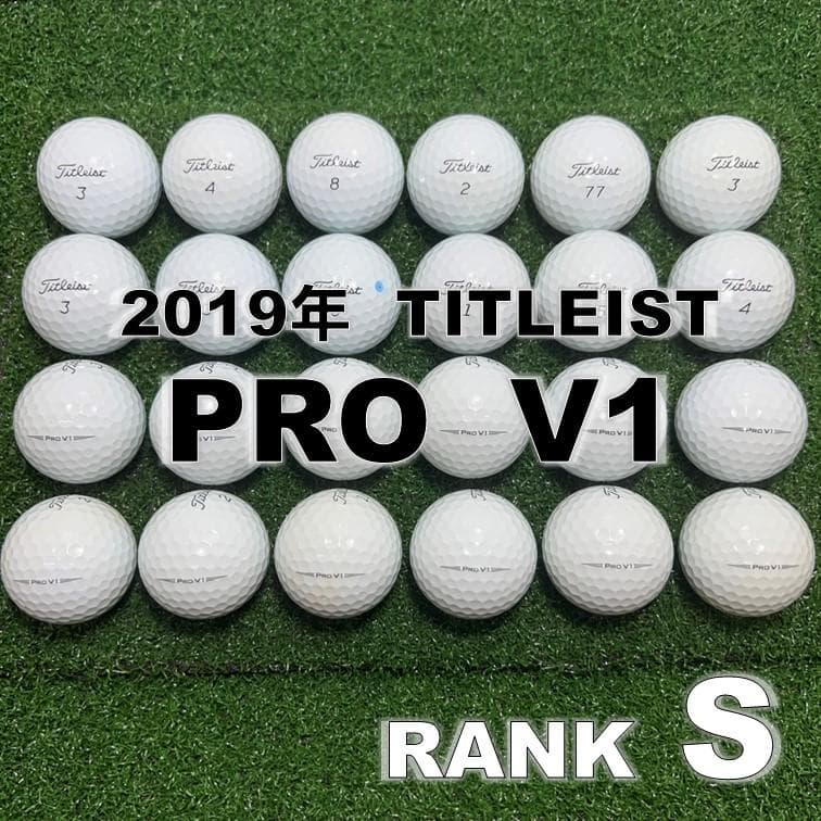 【S133】Titleist PRO V1 白 19年 ロストボール 24球