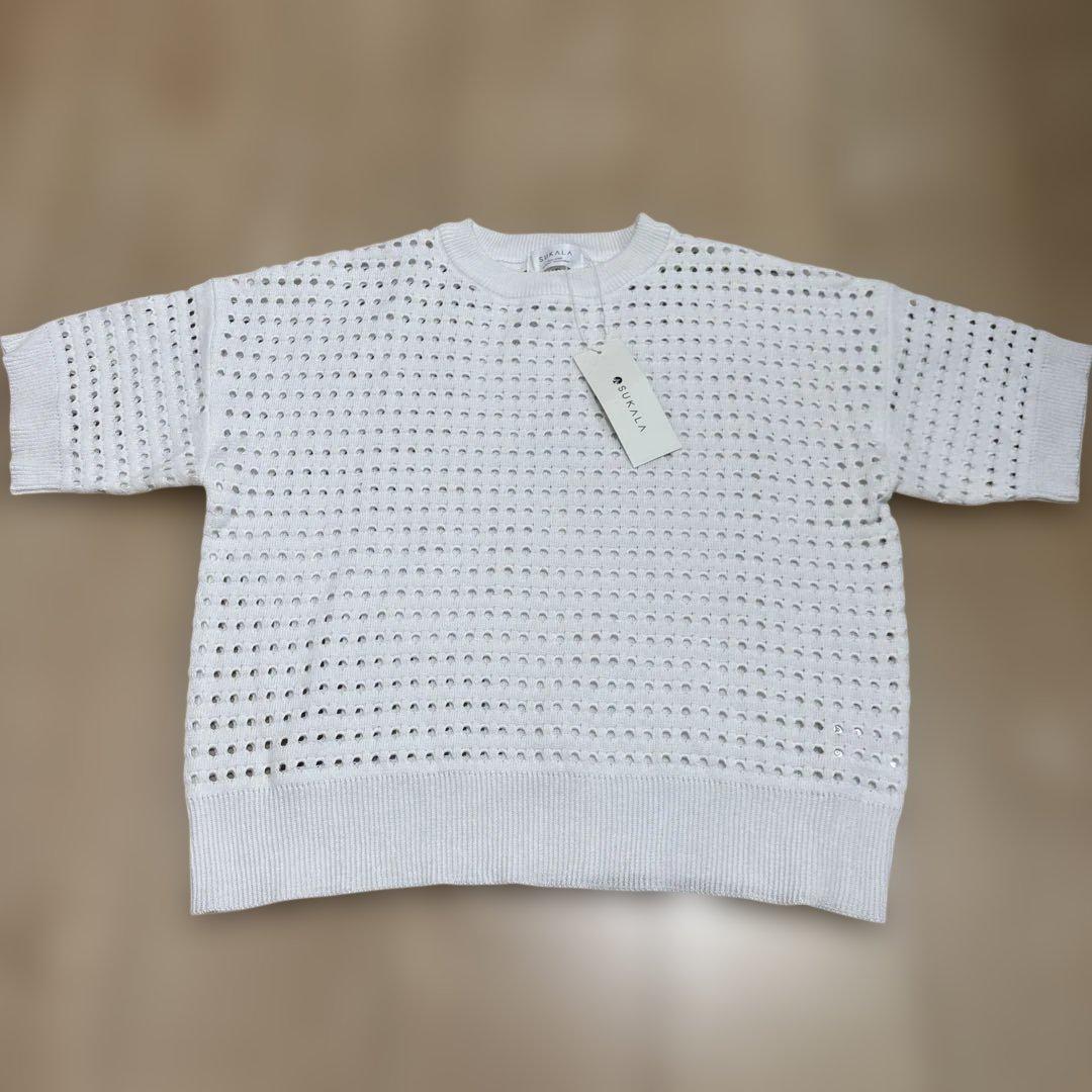LAVA SUKALA ニットメッシュトップス