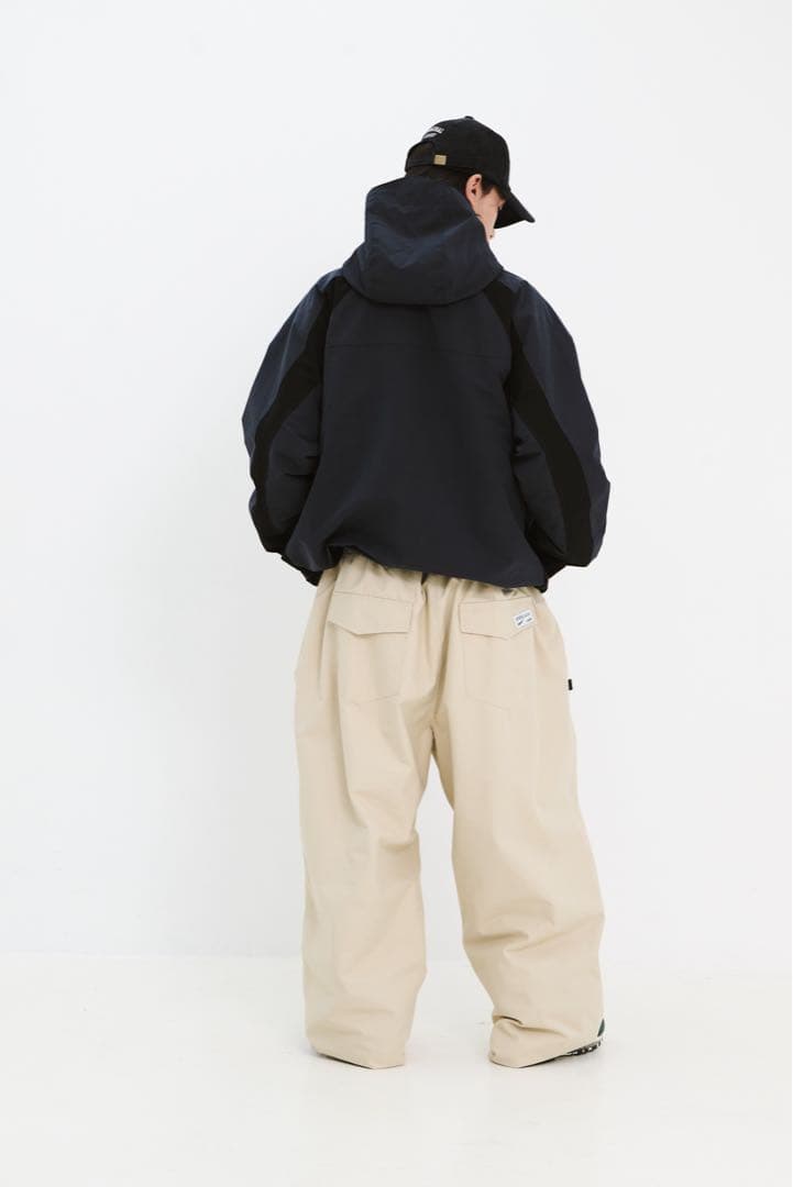 BSRABBIT スーパーワイドパンツ　ベージュ