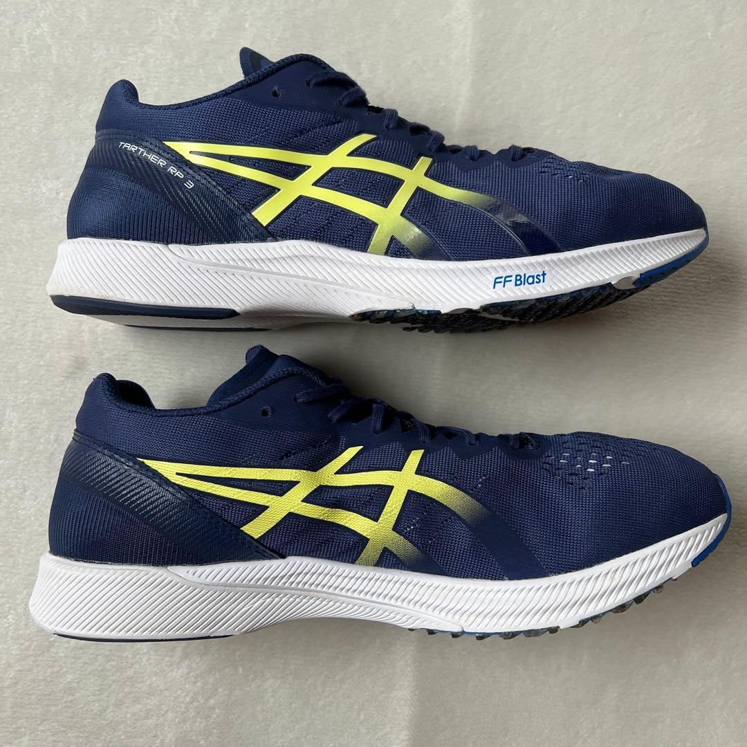 美品 asics アシックス 28.0cm ターサーRP3 紺ネイビー