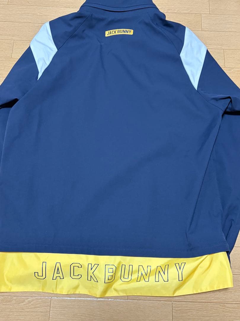 美品Jack Bunny!! ジャックバニー　ゴルフナイロンジャケット Lサイズ
