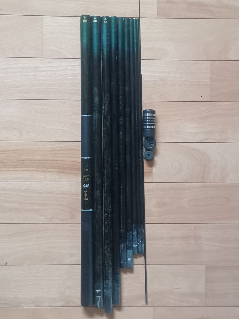 カーボン製 竿 長さ約5m30 cm2本セット