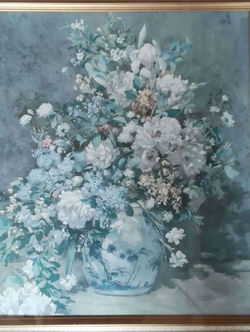 Renoir ルノワール　春の花束　複製画　額入り