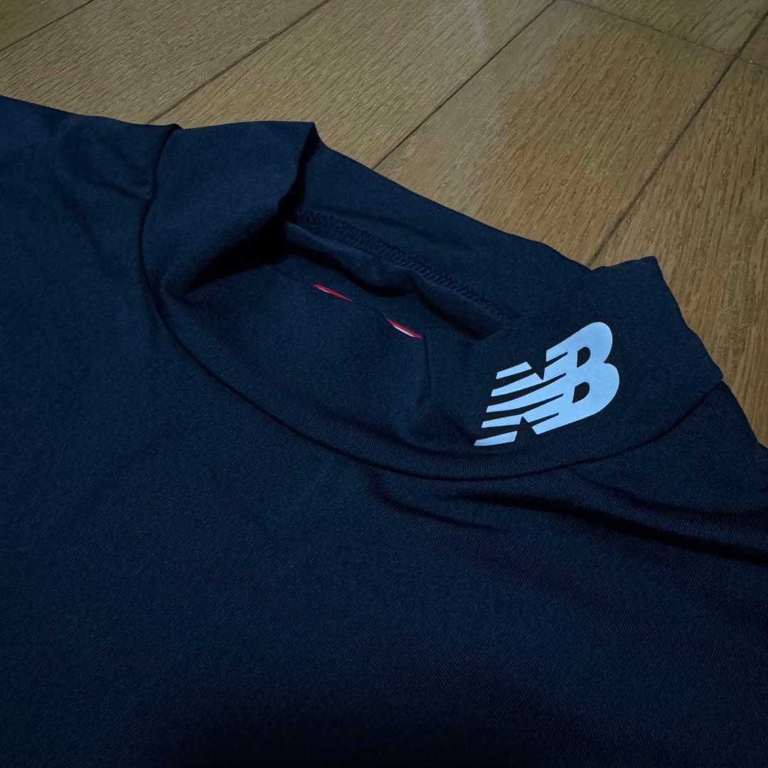 newbalance 長袖 XL 6 黒 メンズ モックネック ゴルフウェア