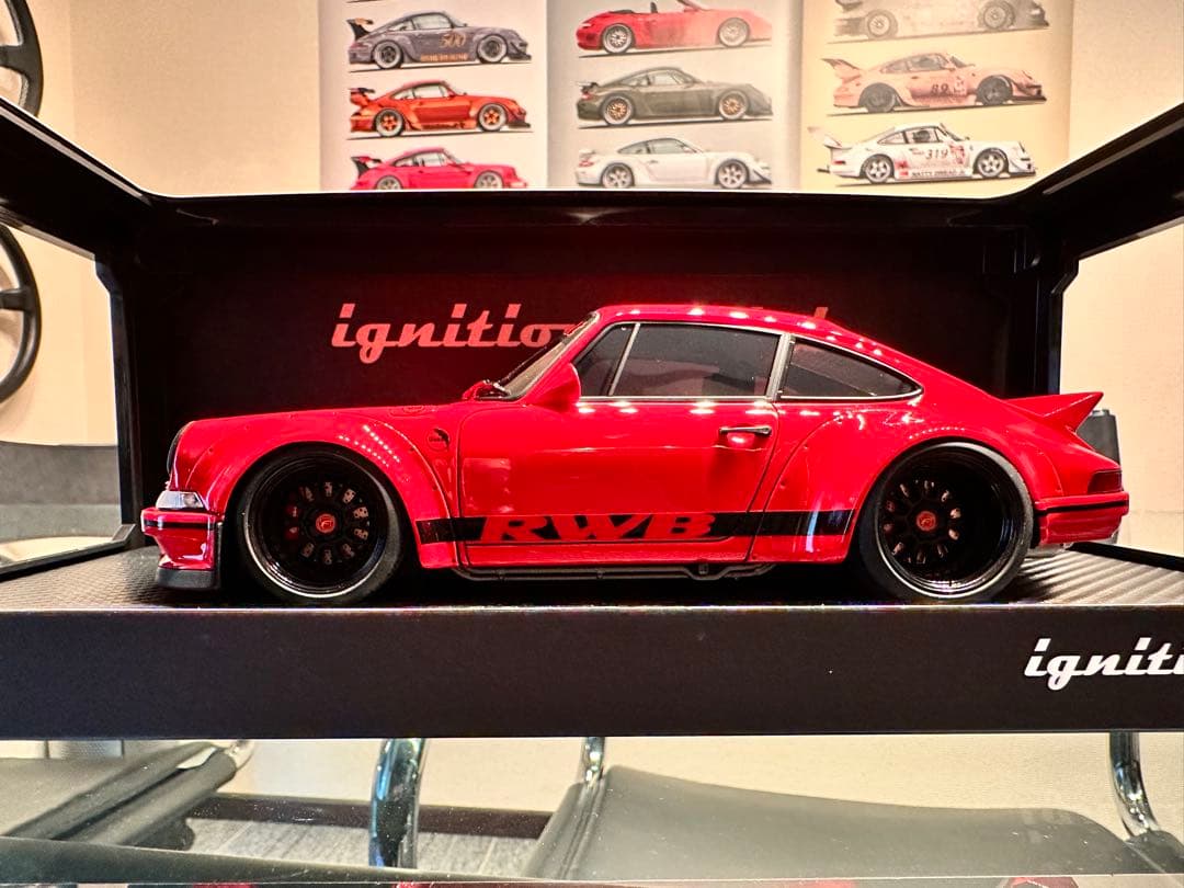 RWB930 Backdate レッド1/18 ignition