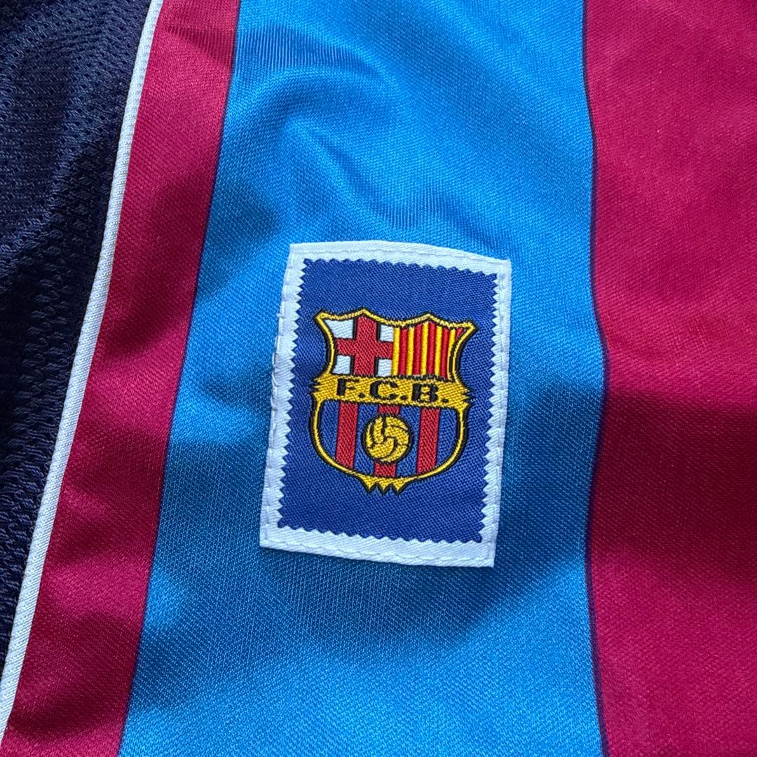 y2k 80s Nike FC Barcelona イギリス製サッカーシャツXL