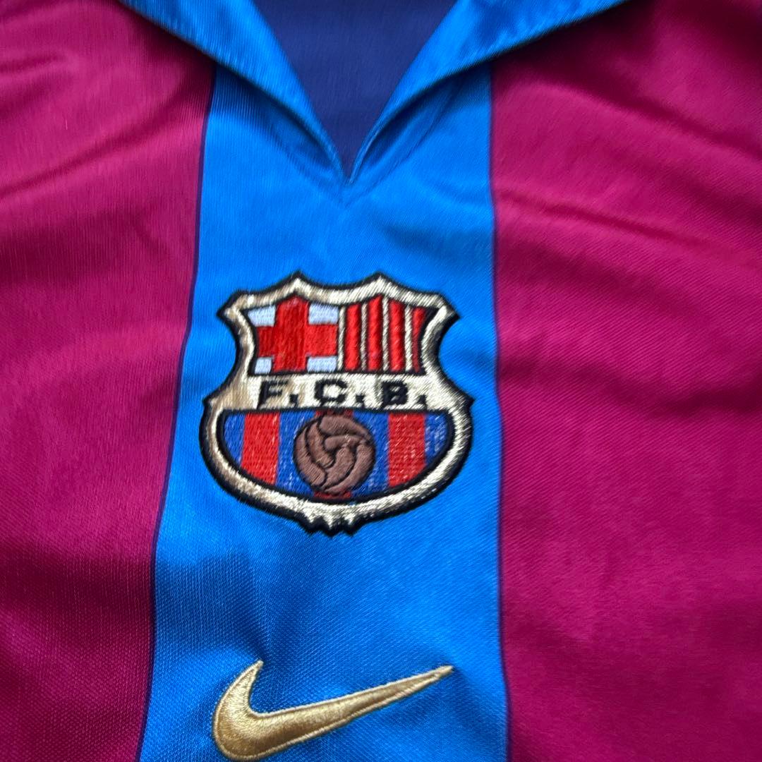 y2k 80s Nike FC Barcelona イギリス製サッカーシャツXL