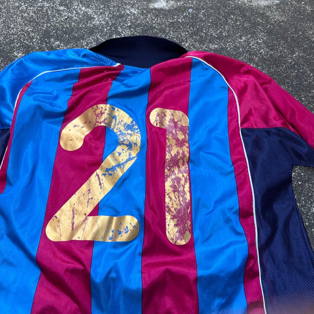y2k 80s Nike FC Barcelona イギリス製サッカーシャツXL