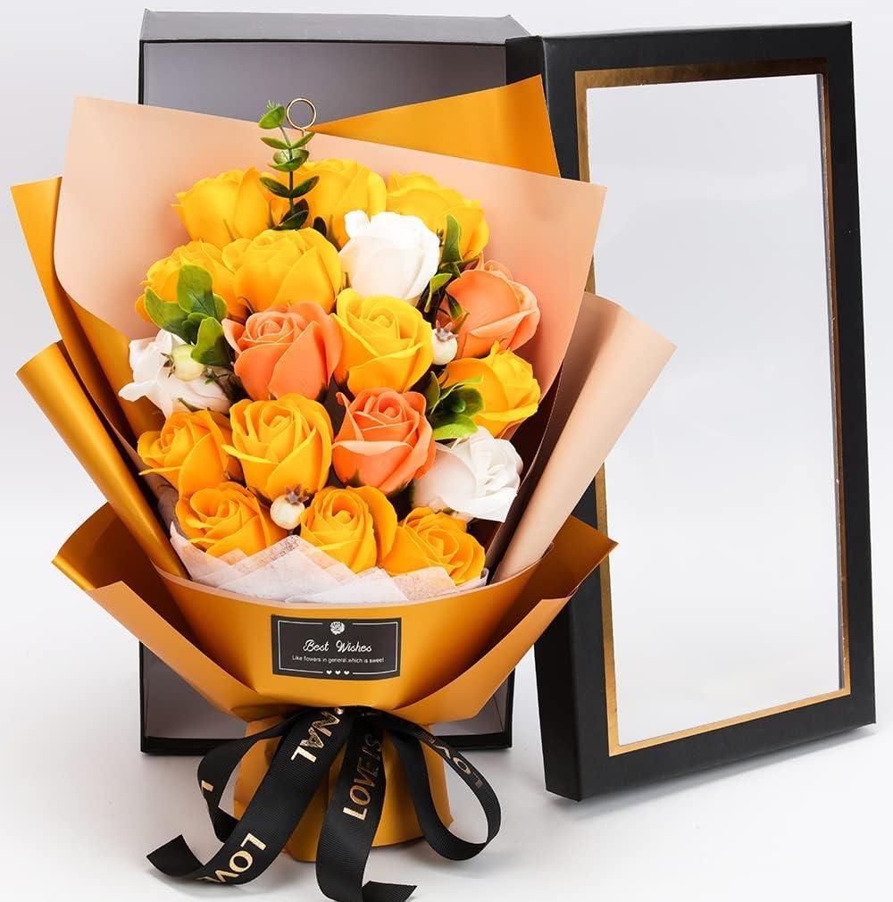 3個セット ソープフラワー花束 母の日プレゼント，誕生日プレゼント
