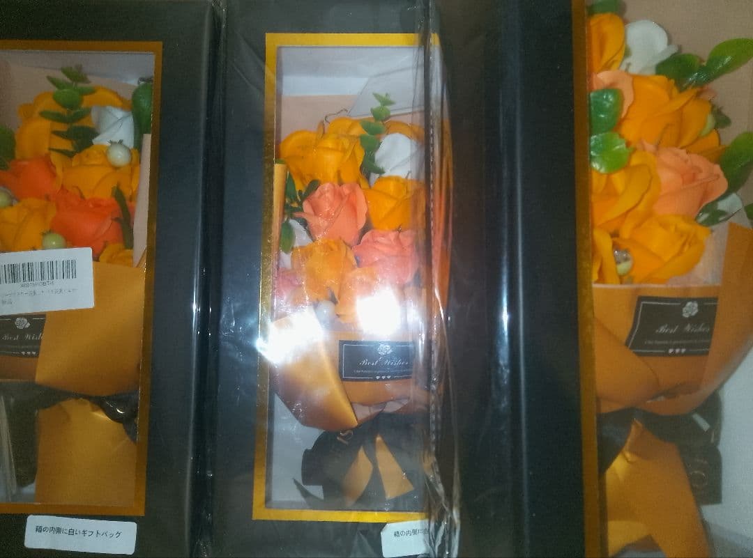 3個セット ソープフラワー花束 母の日プレゼント，誕生日プレゼント
