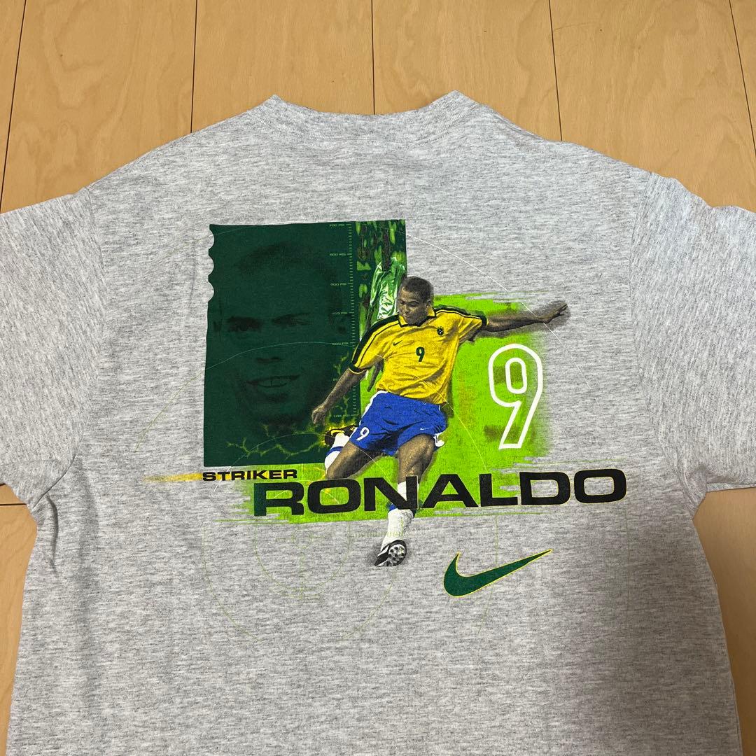 nike vintage Tシャツ　ブラジル　ロナウド　98年