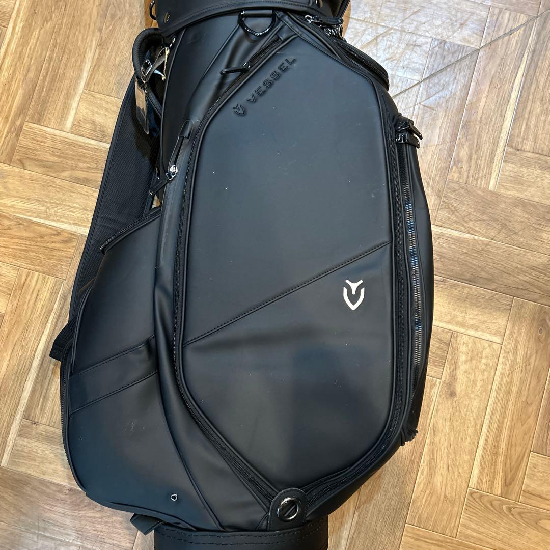 john　VESSEL キャディバッグ　黒