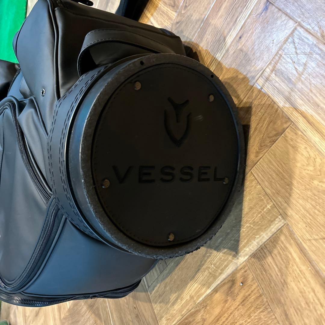 john　VESSEL キャディバッグ　黒
