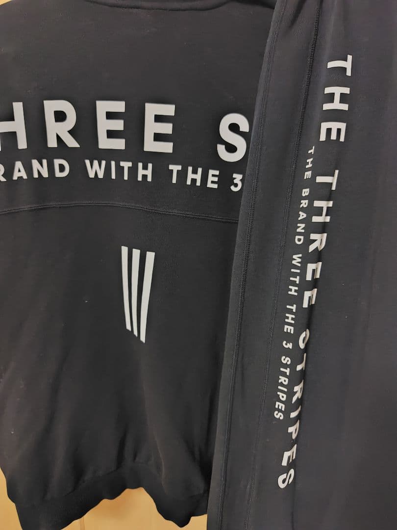 adidas ブラックスウェットジャージ上下セットМサイズ黒スリーストライプス