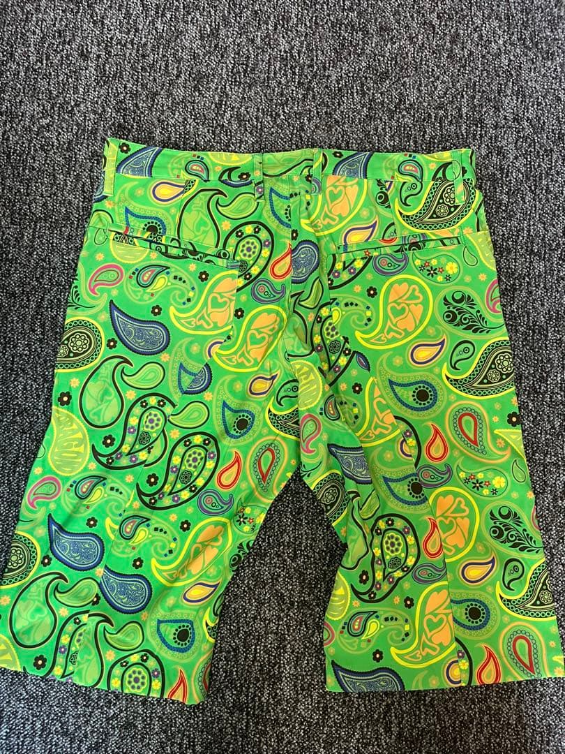 【新品タグ付】ダンスウィズドラゴン DWD 総柄パンツ サイズ4 ゴルフウェア